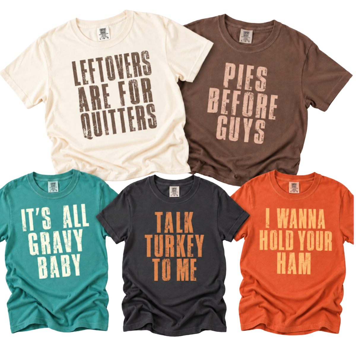 Thanksgiving Funny Bundle Graphic Tee - All Colors