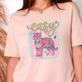 Easy Tiger Graphic Tee - Peach Tee