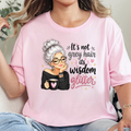Wisdom Glitter Graphic Tee - Soft Pink