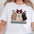 Halloween Berry Ghost Graphic Tee - White
