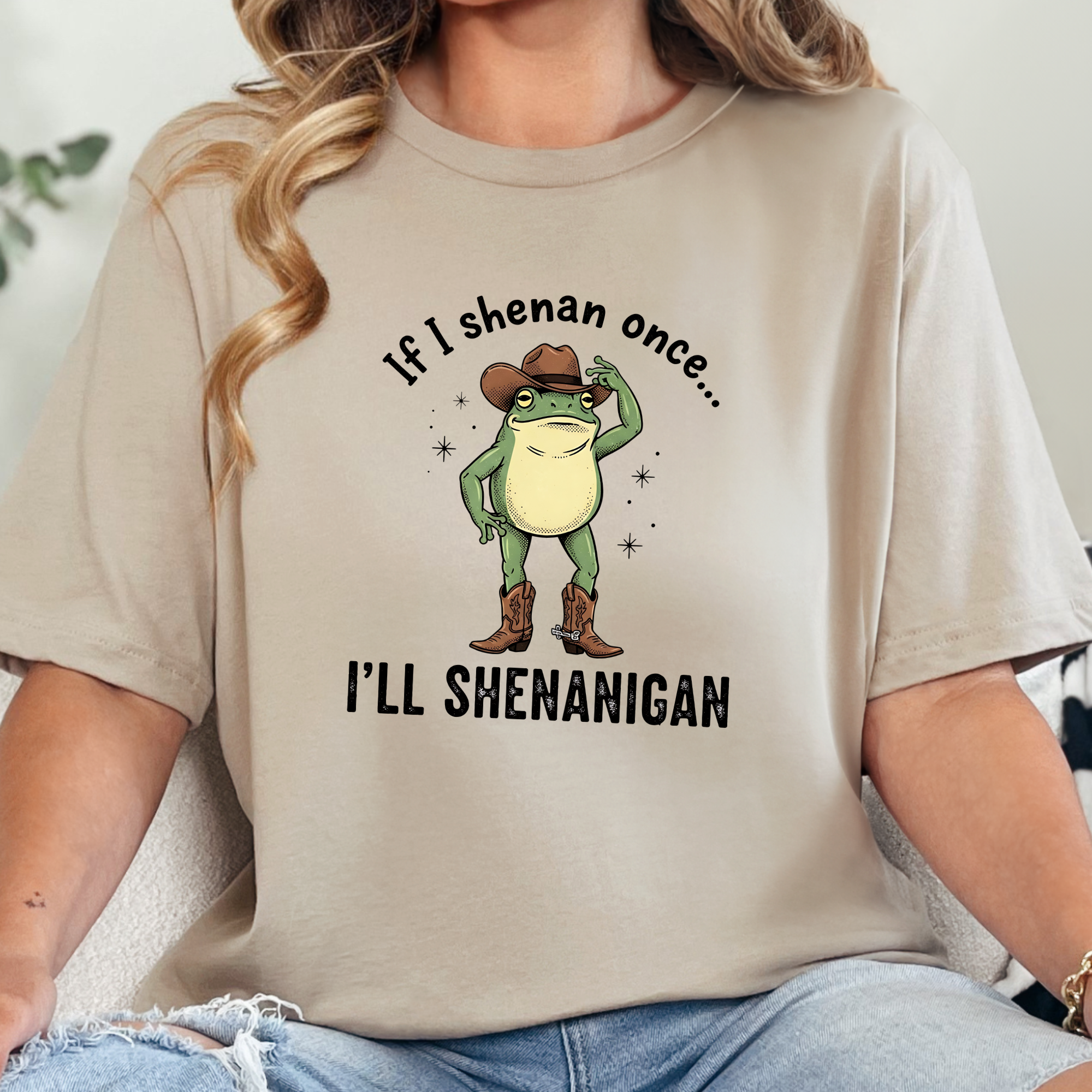 I'll Shenanigan Graphic Tee - Tan Tee