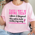 Places I Won't Be Going Graphic Tee - Soft Pink Tee