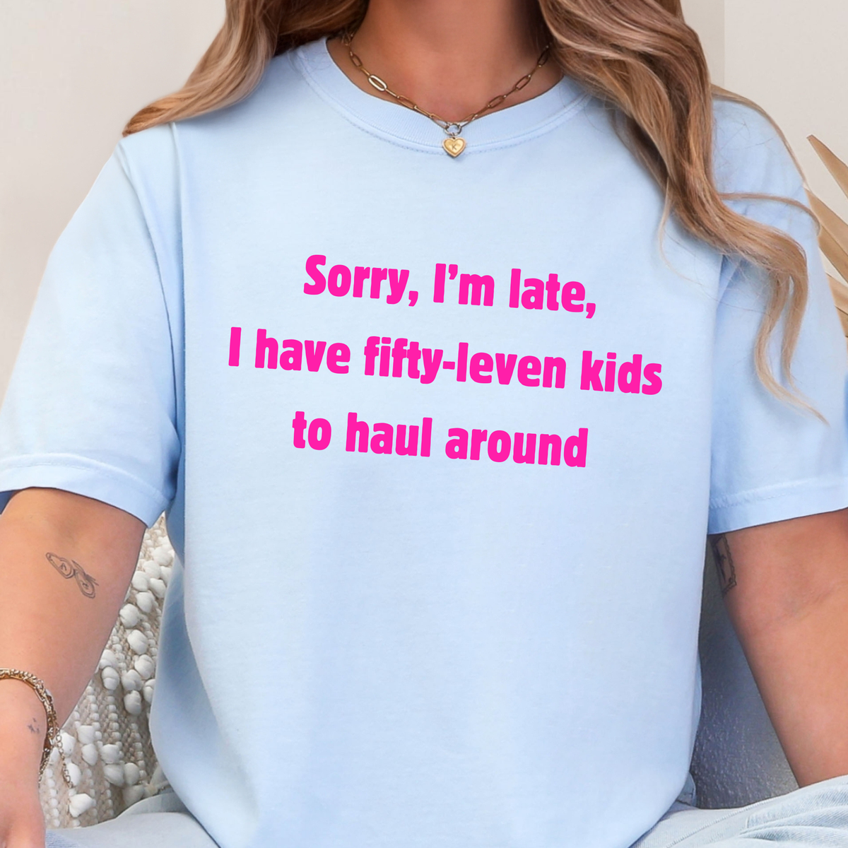 Fifty-leven Kids to Haul Graphic Tee - Hydrangea