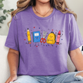 Teacher Back to School Graphic Tee - Heather Team Purple