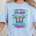 Both Ordered Tequila Graphic Tee - Baby Blue Tee