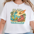 The Vibe is in Shambles Graphic Tee - White