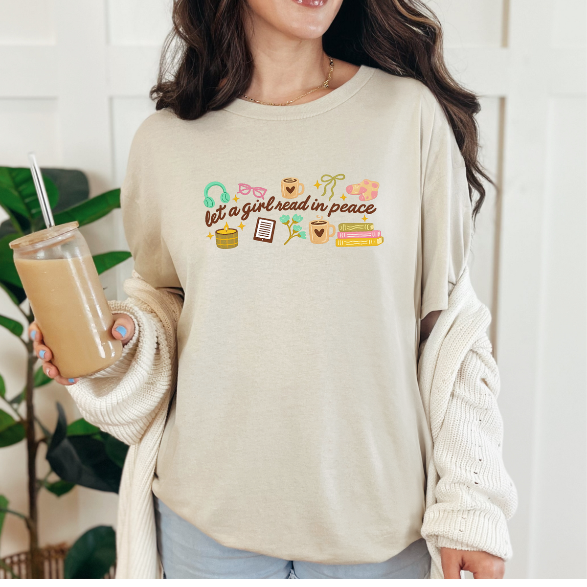 Let a Girl Read in Peace Graphic Tee - Natural Tee