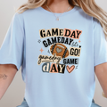 Retro Game Day Graphic Tee - Baby Blue