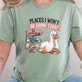 Lazy Tired Goose Graphic Tee - Sage