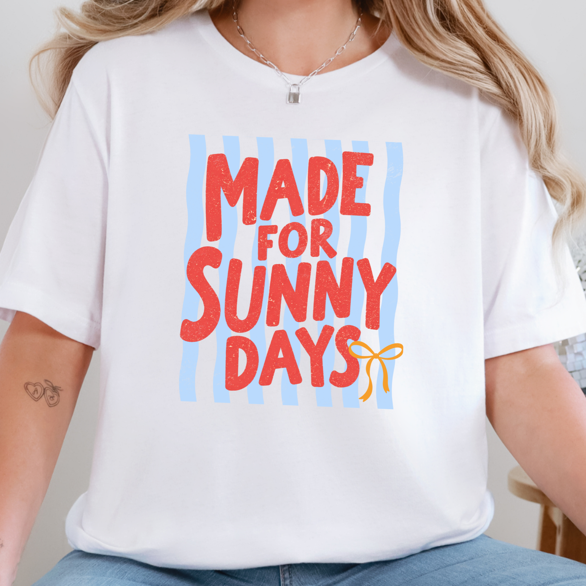 Made for Sunny Days Graphic Tee - White Tee