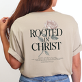 Rooted in Christ Graphic Tee - Tan