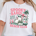 Spooky Babes Beach Club Graphic Tee - White