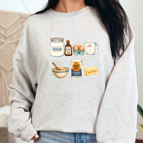 Baking Elements Graphic Tee - Ash Crew