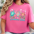 Summer Vibes Sea Turtles Graphic Tee - Charity Pink Tee