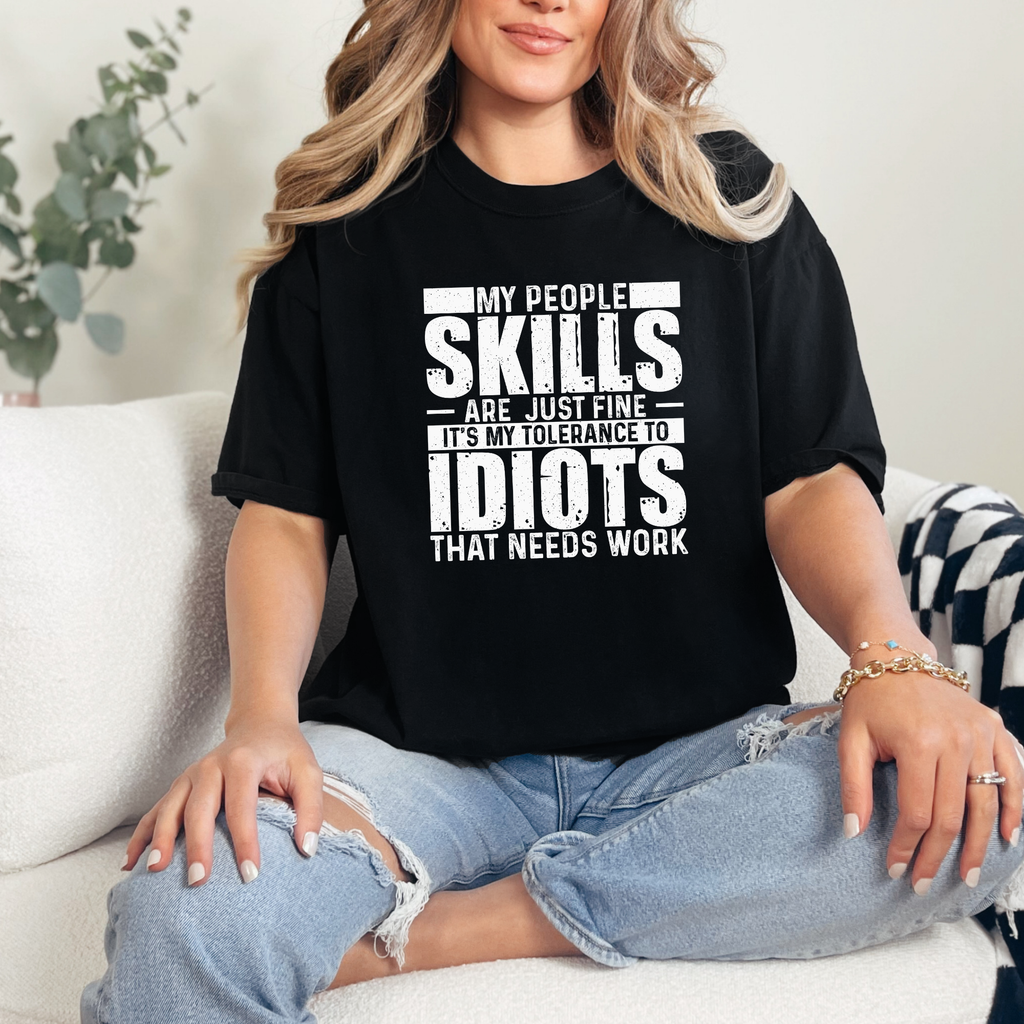 My People Skills Graphic Tee - Black Tee