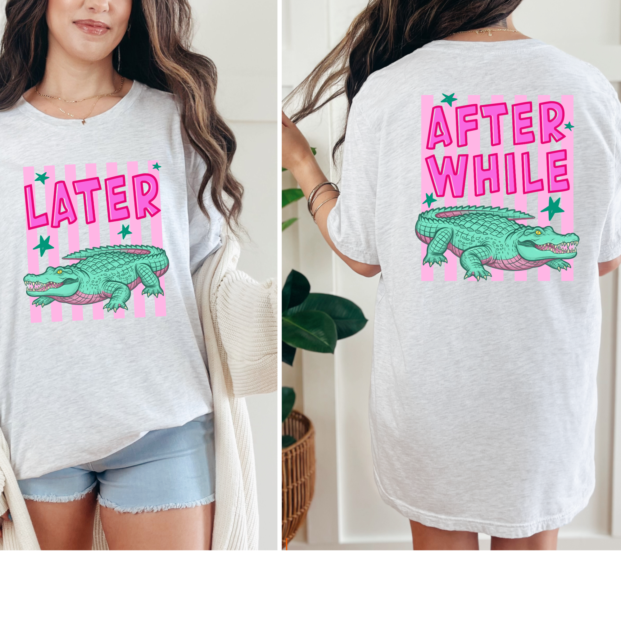 Later Gator, After While Graphic Tee - Ash Tee