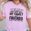 Paid to Be Nice at Work Graphic Tee - Lilac