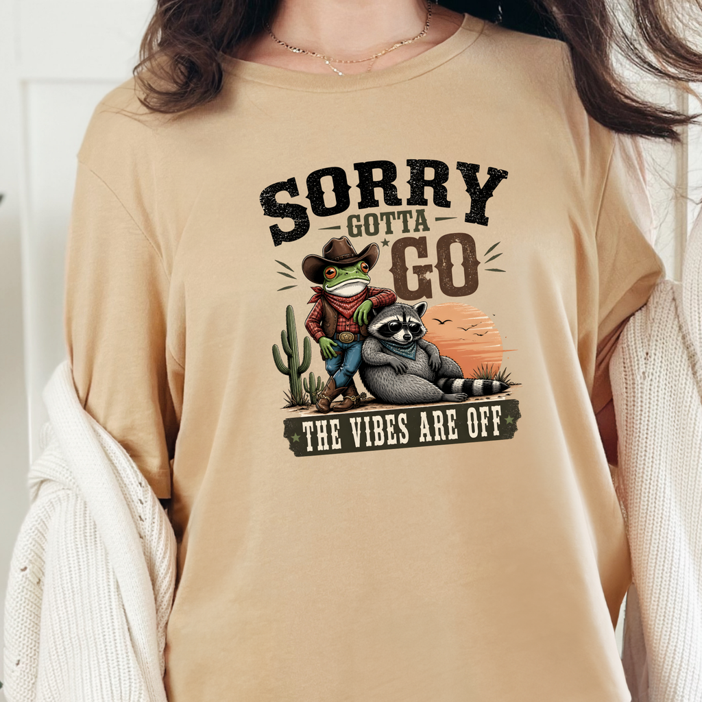 The Vibes Are Off Graphic Tee - Sand Dune