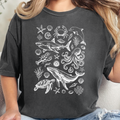 Summer Coastal Ocean Life Graphic Tee - Pepper