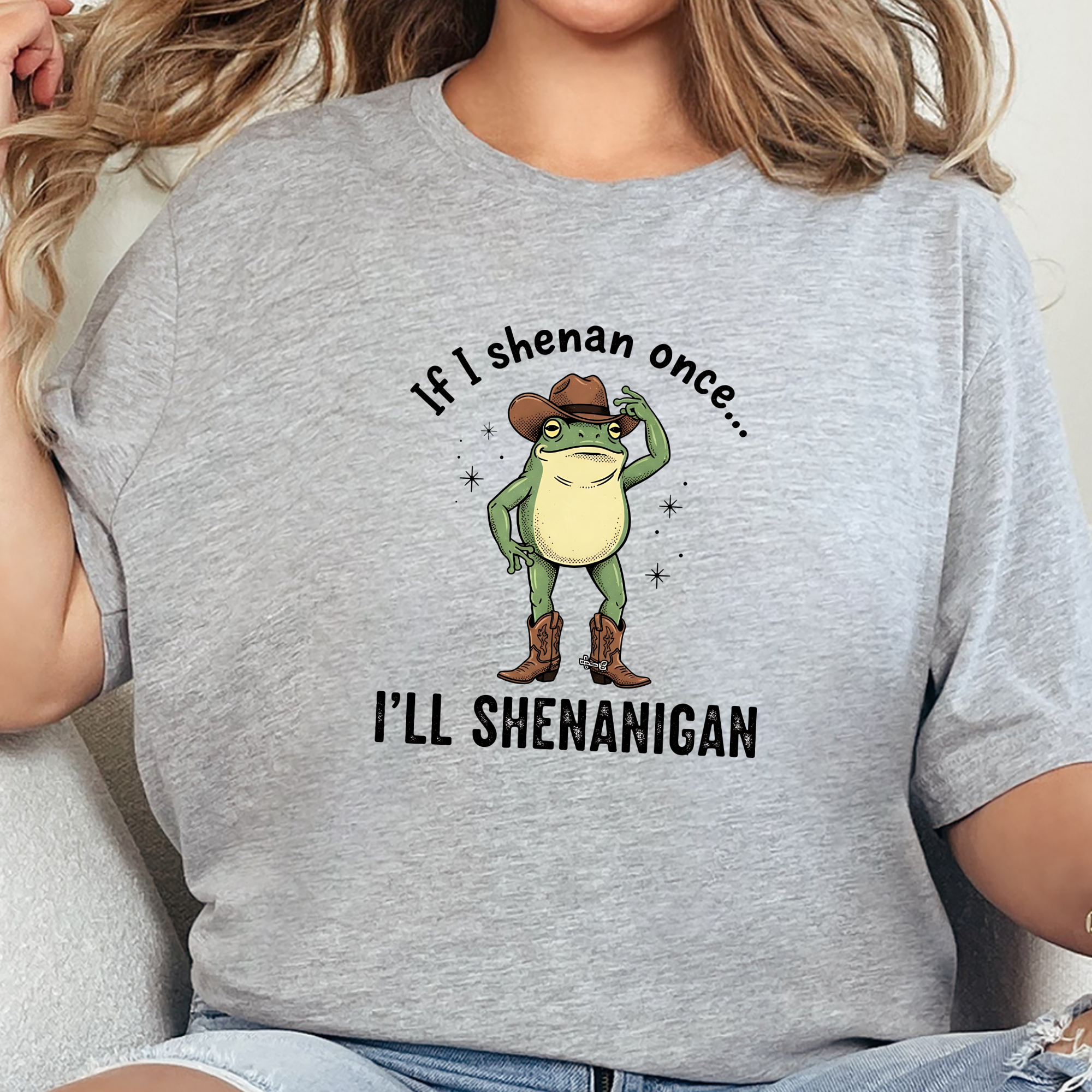 I'll Shenanigan Graphic Tee - Grey Tee