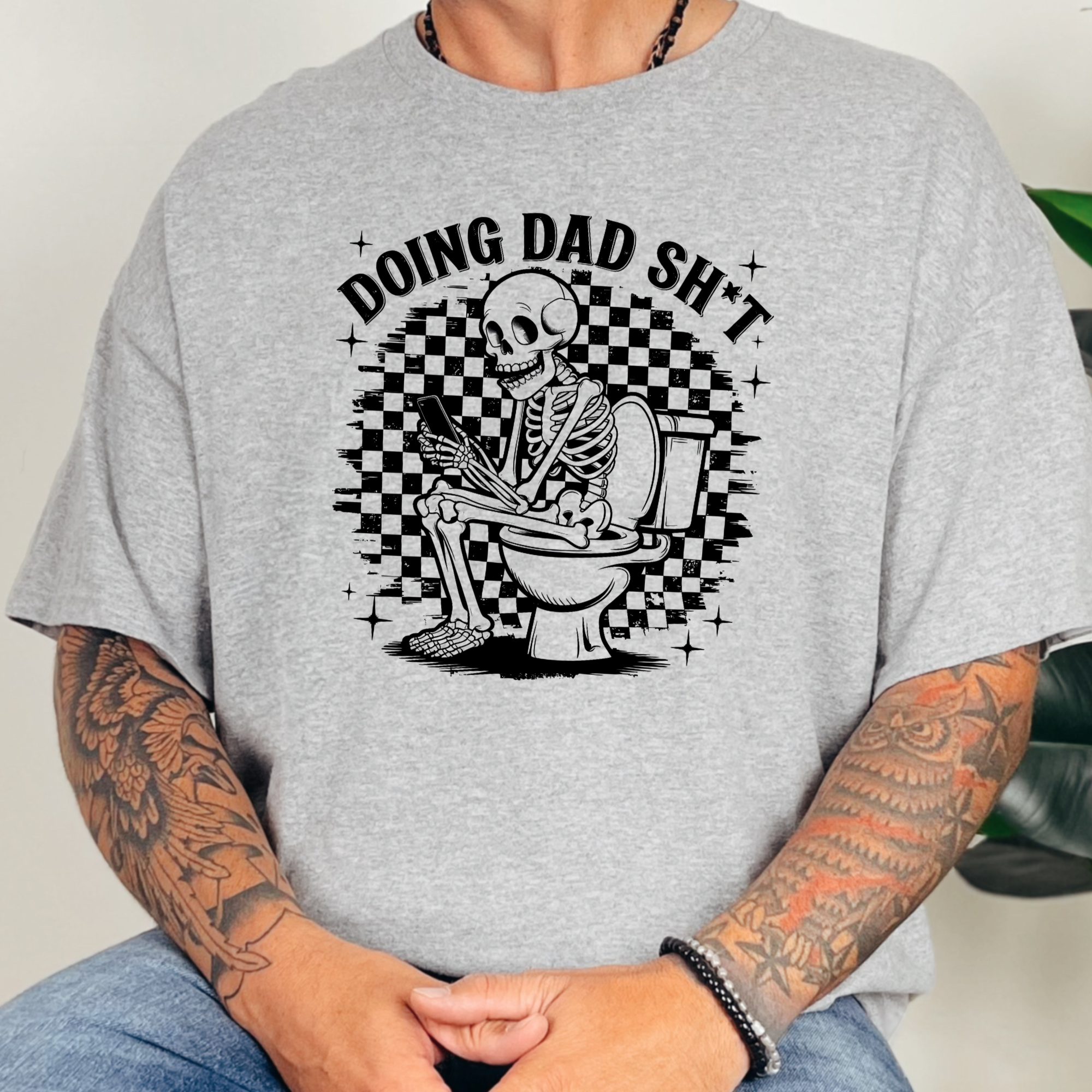 Doing Dad Sh*t Graphic Tee - Grey Tee