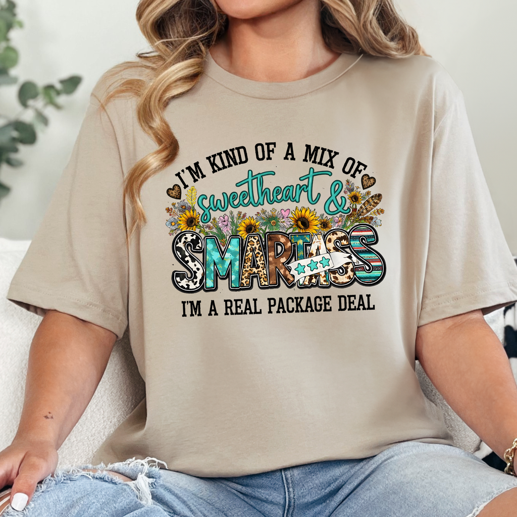 Western Package Deal Graphic Tee - Tan