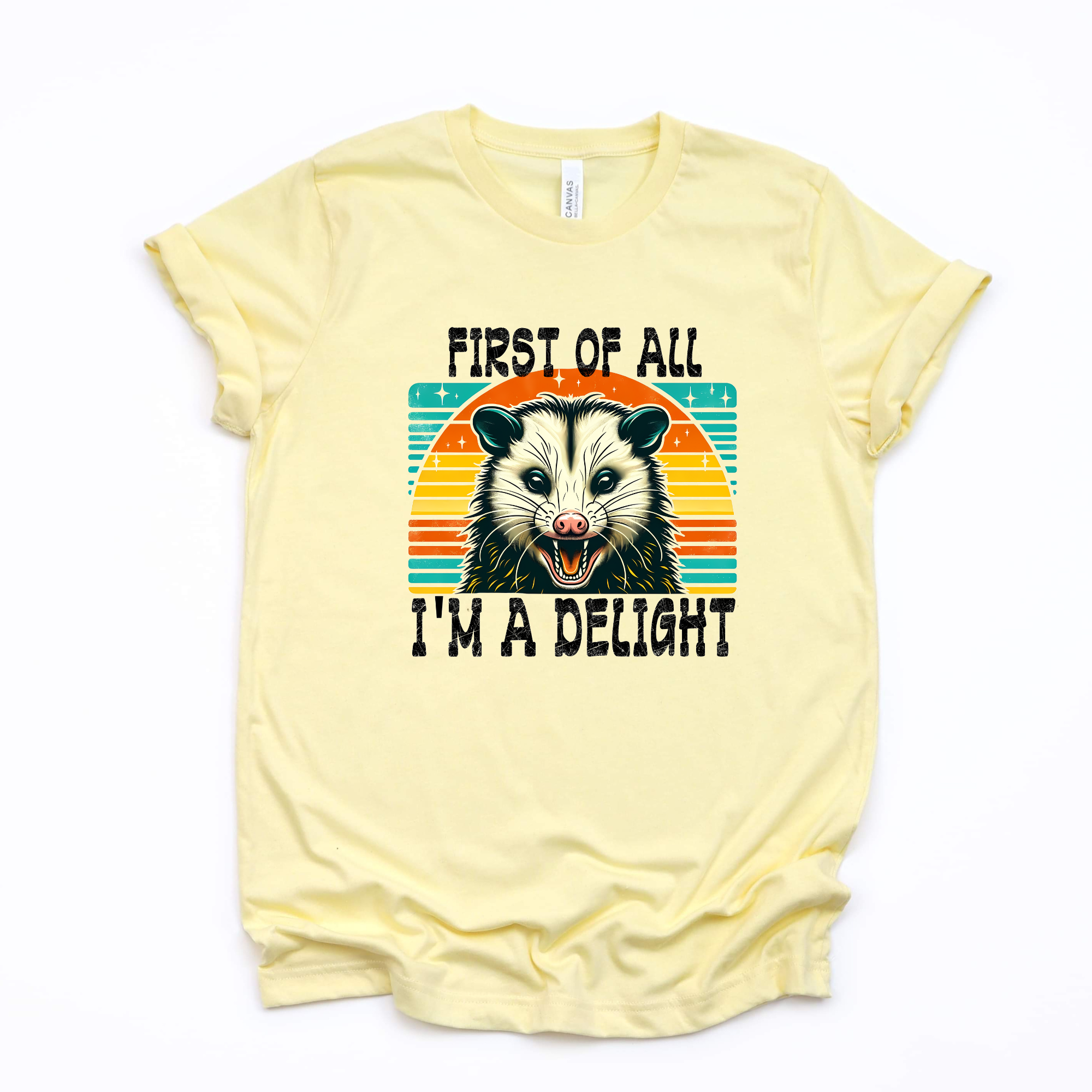 I'm a delight Graphic Tee - Heather Dust Tee