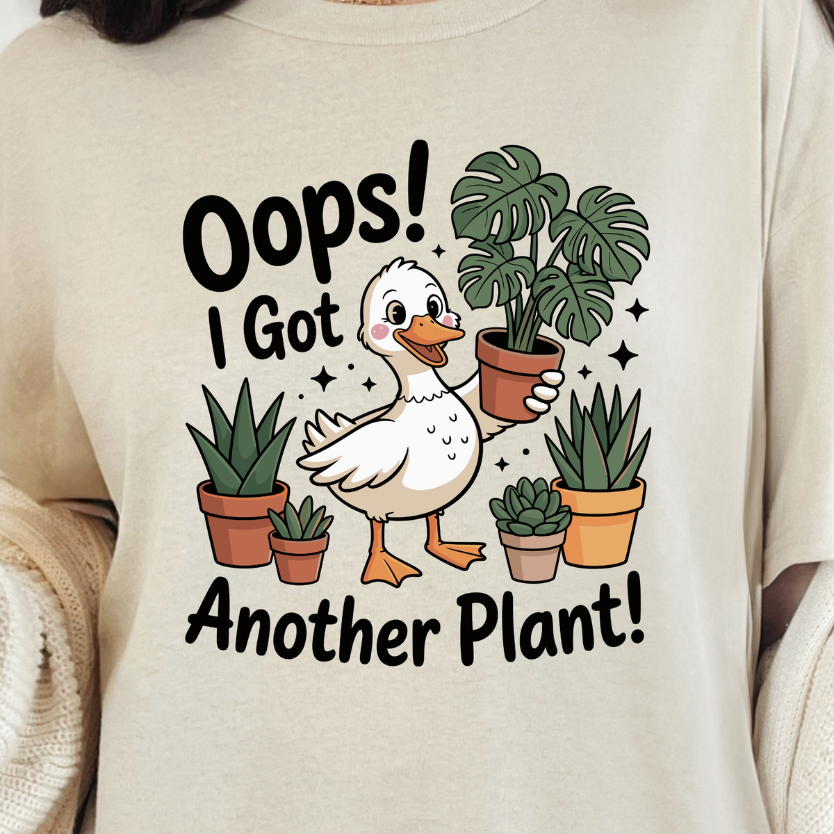 Another Plant Graphic Tee - Natural