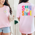Sunshine Daisy Graphic Tee - Pink