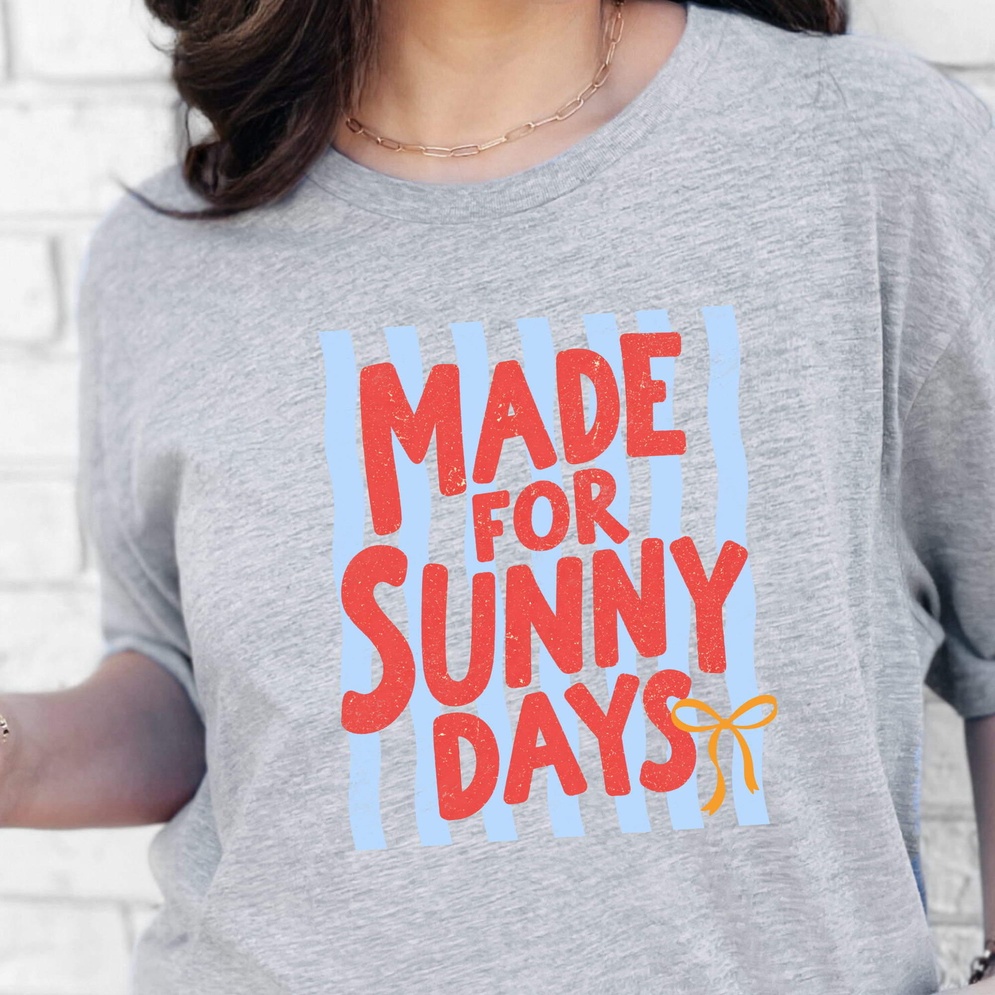 Made for Sunny Days Graphic Tee - Grey Tee