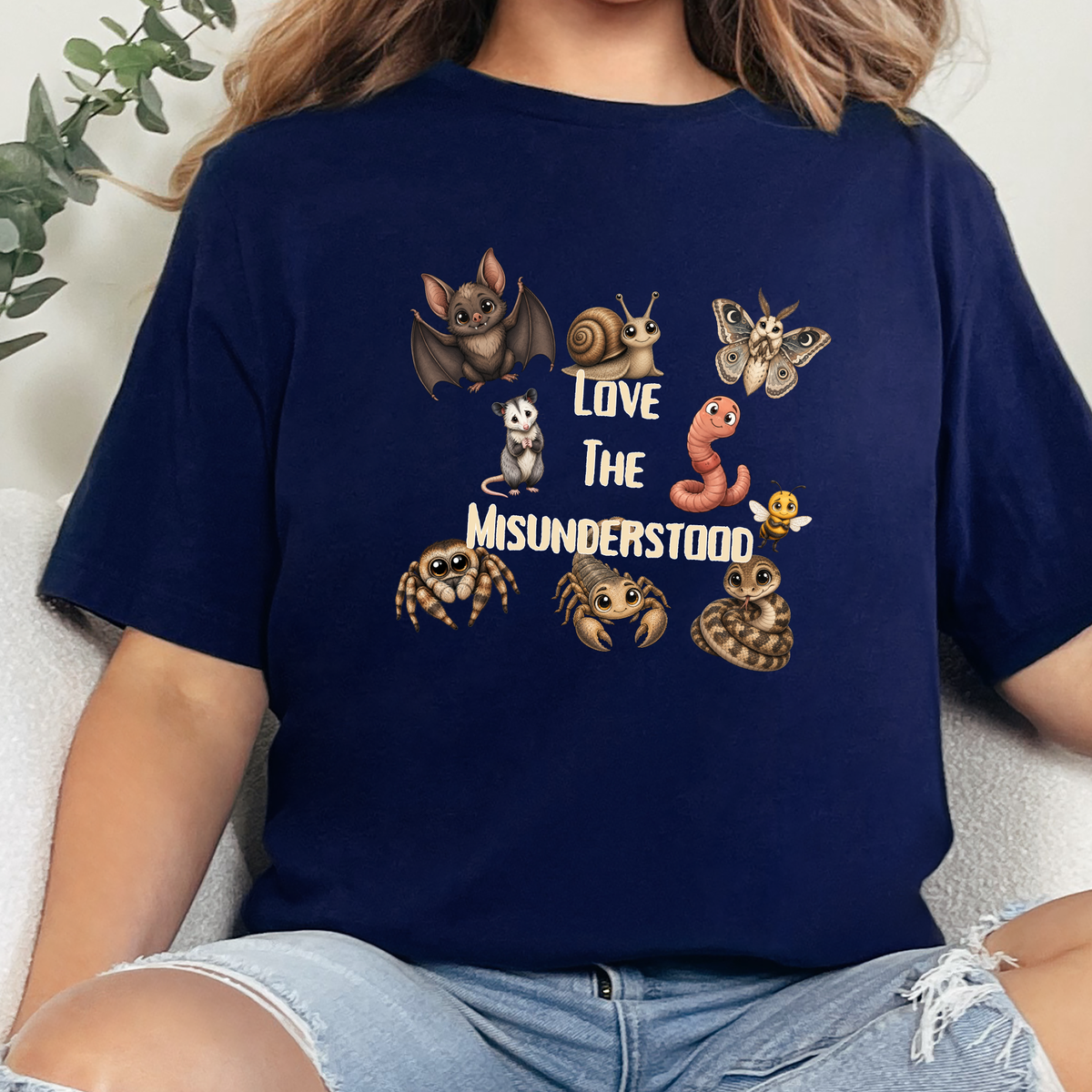 Love The Misunderstood Graphic Tee - Navy