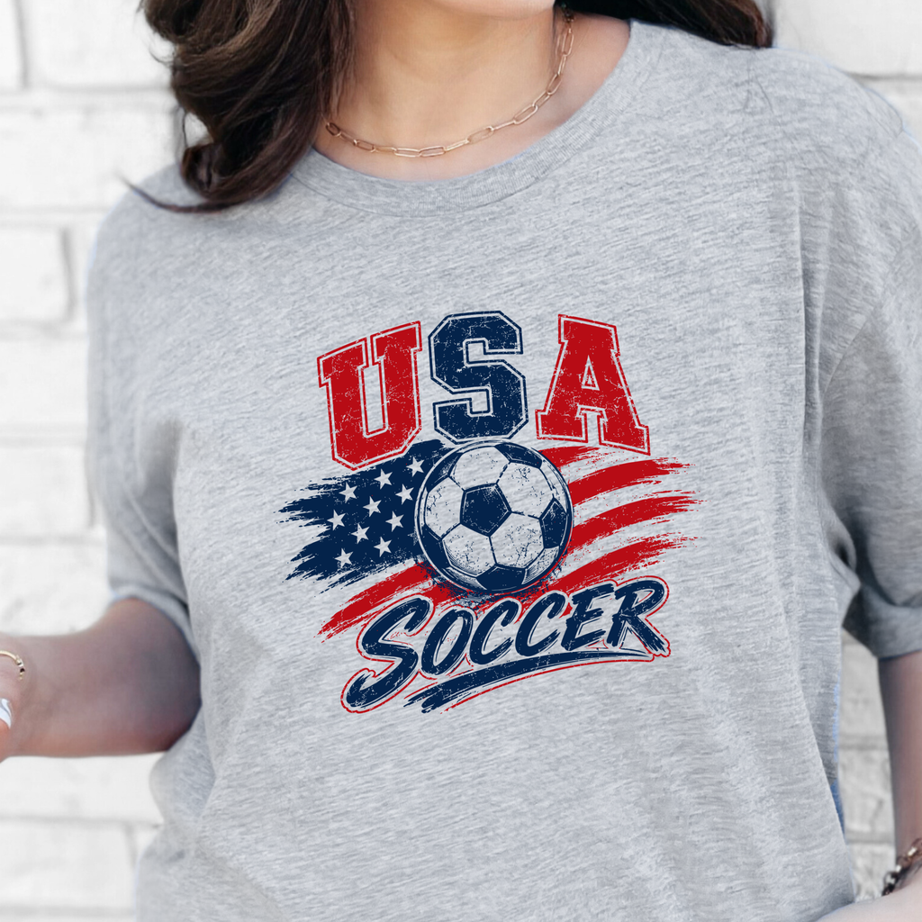 USA Soccer Graphic Tee - Grey 