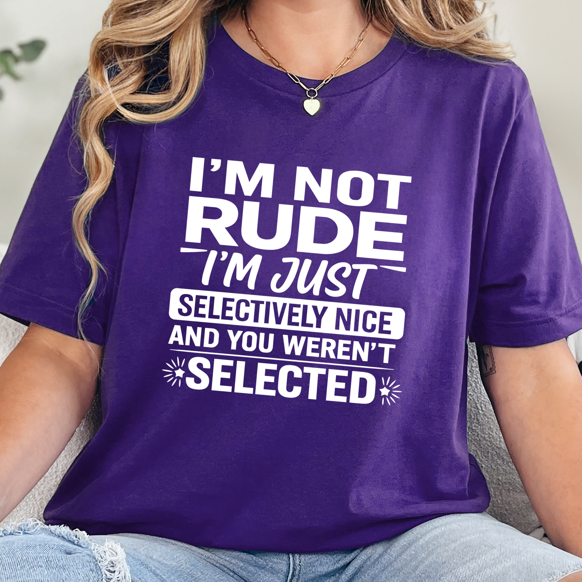 Selectively Nice Graphic Tee - Team Purple