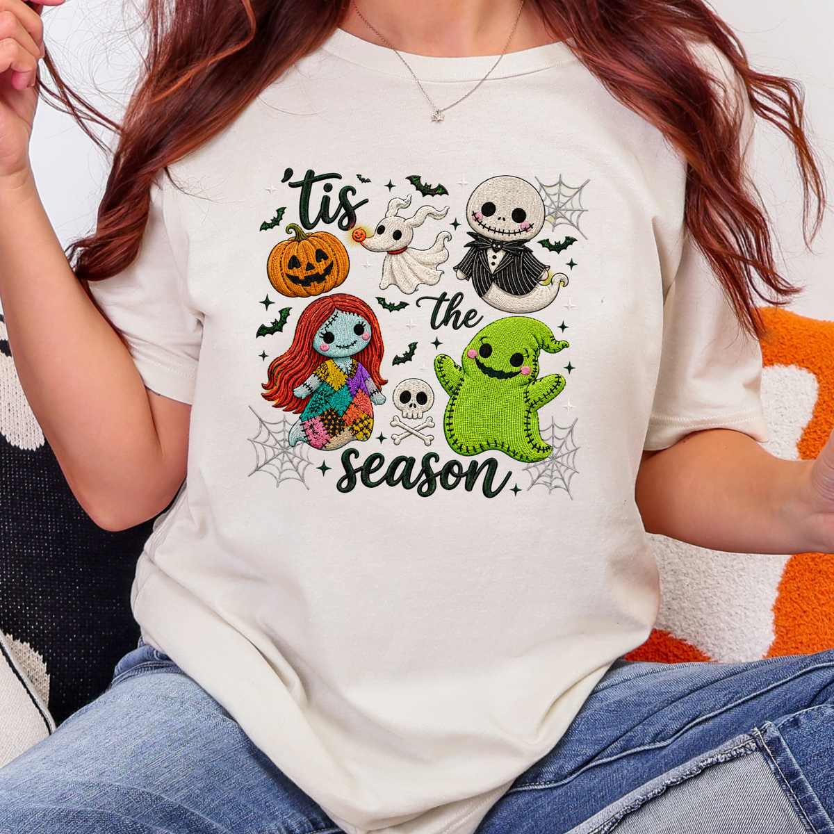 Tis The Season Halloween Graphic Tee - Natural