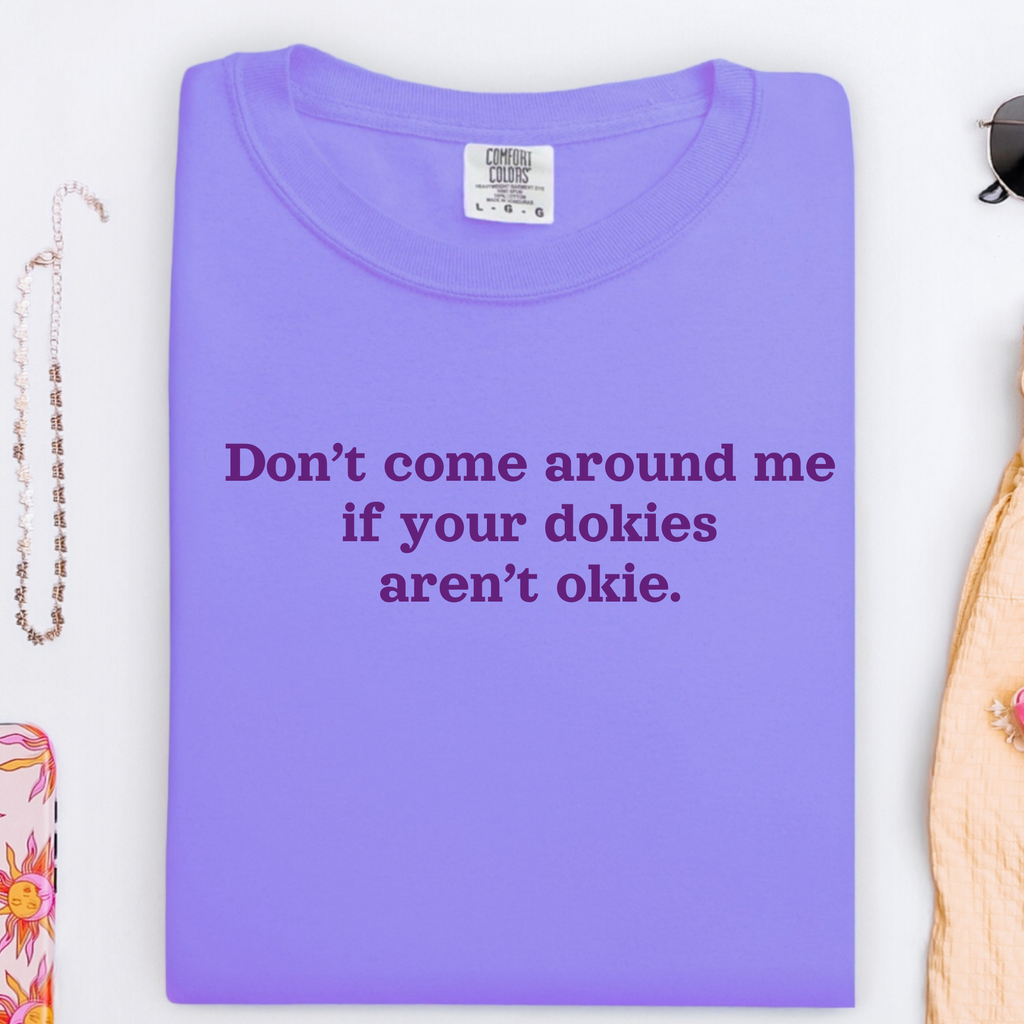Sarcastic Sayings Collection Graphic Tee - Violet