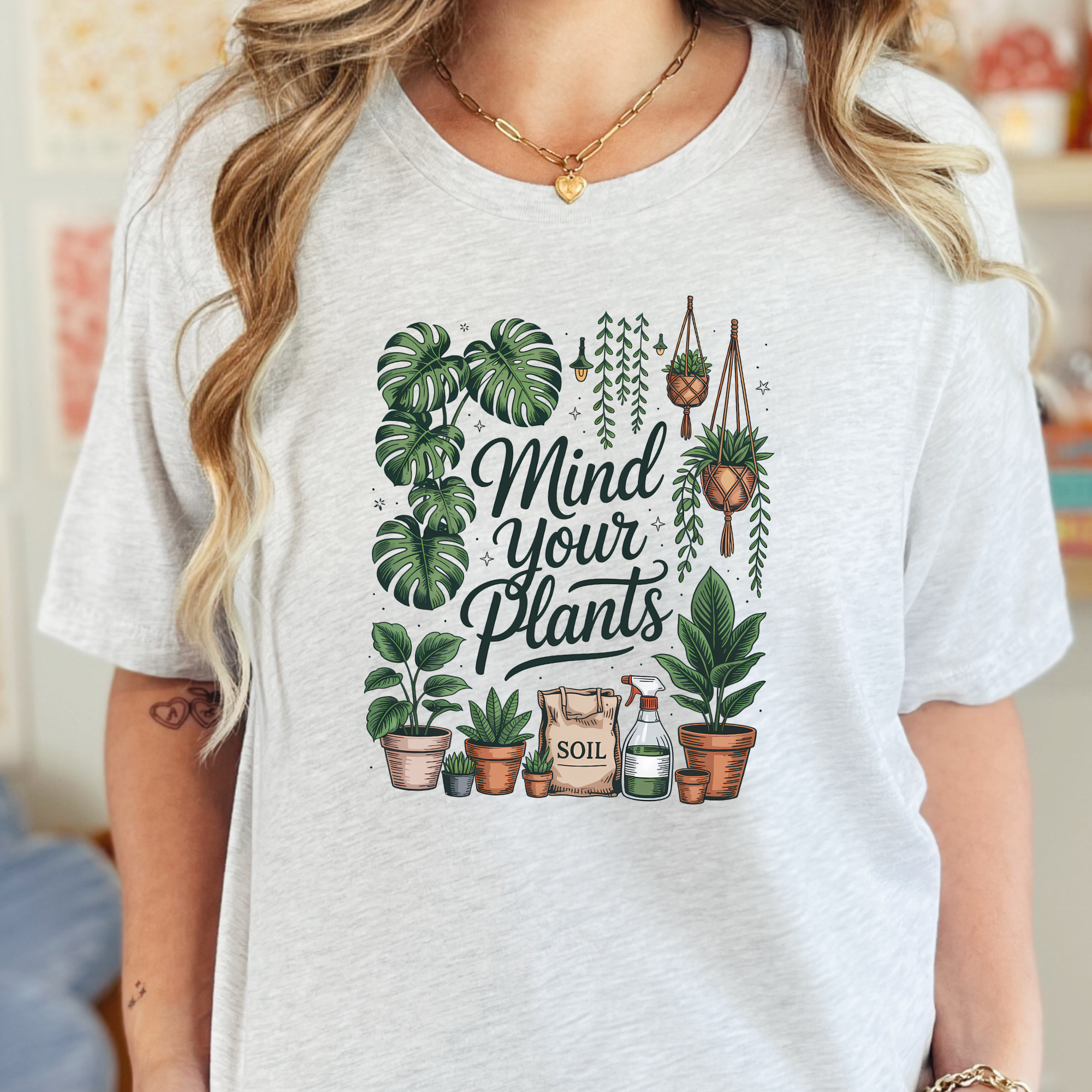Plant Lover Graphic Tee - Ash Tee