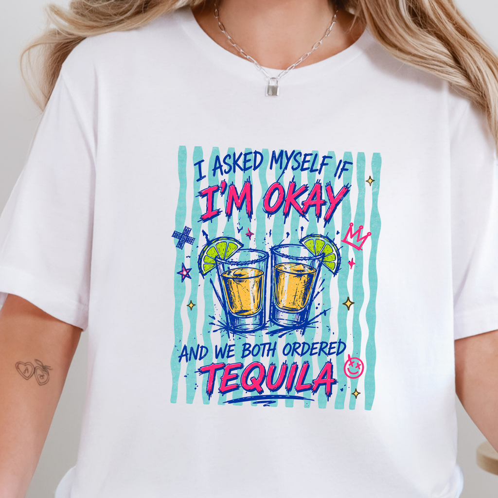 Both Ordered Tequila Graphic Tee - White Tee