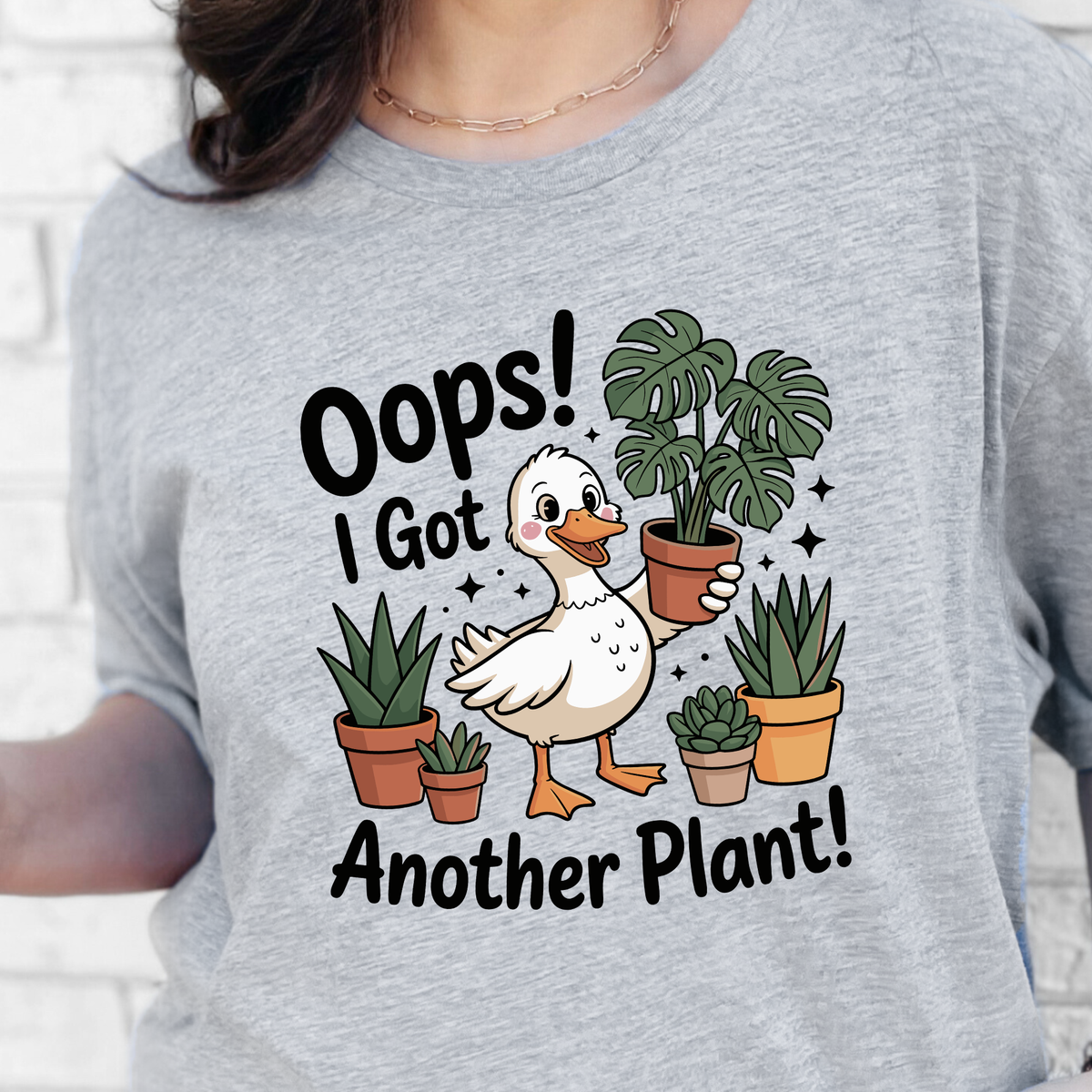 Another Plant Graphic Tee - Grey
