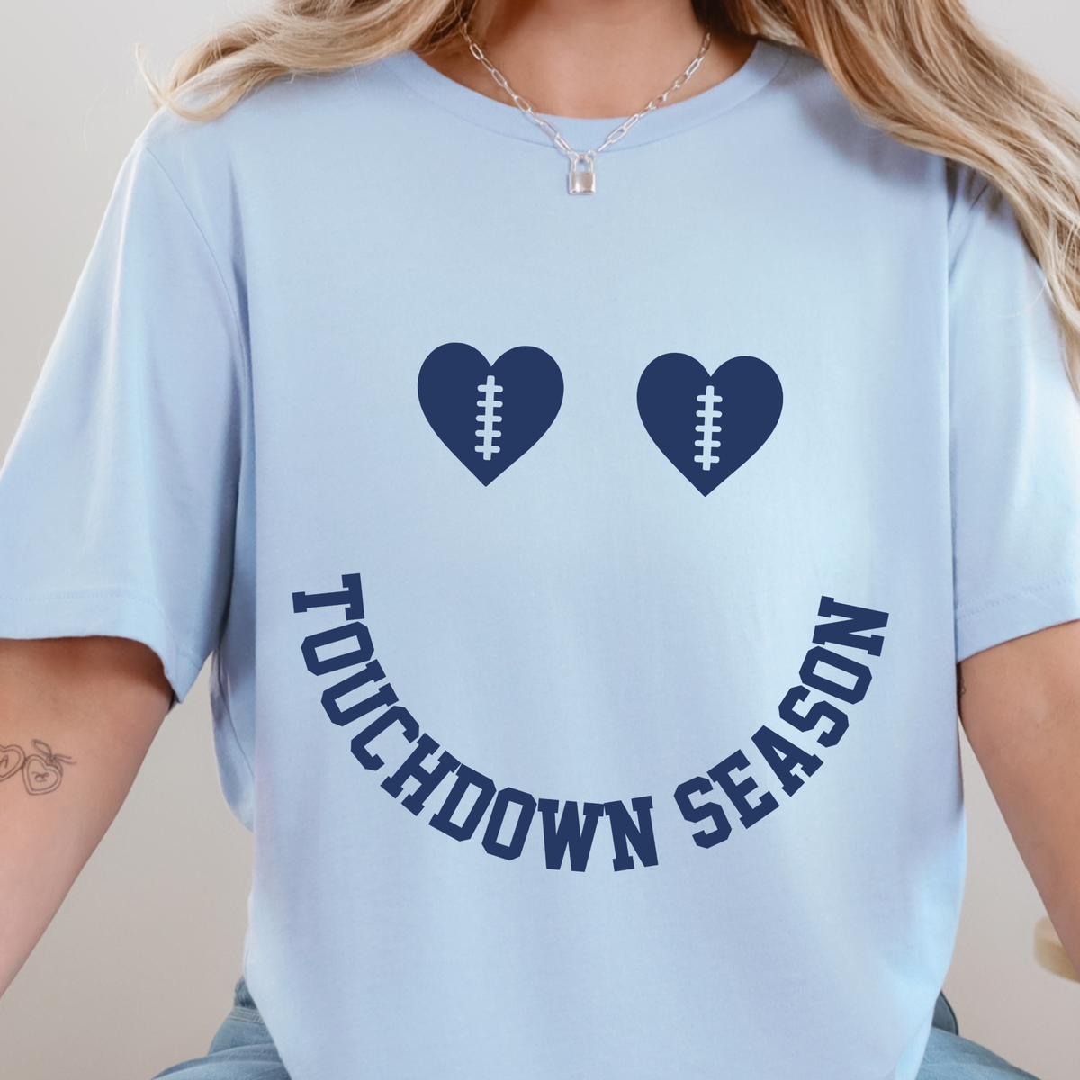 Touchdown Season Graphic Tee - Baby Blue