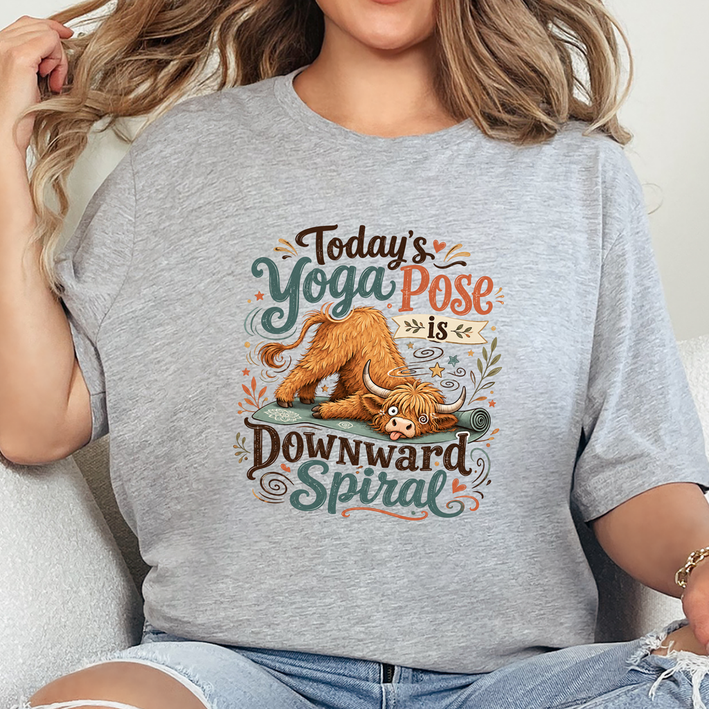 Downward Spiral Graphic Tee - Grey