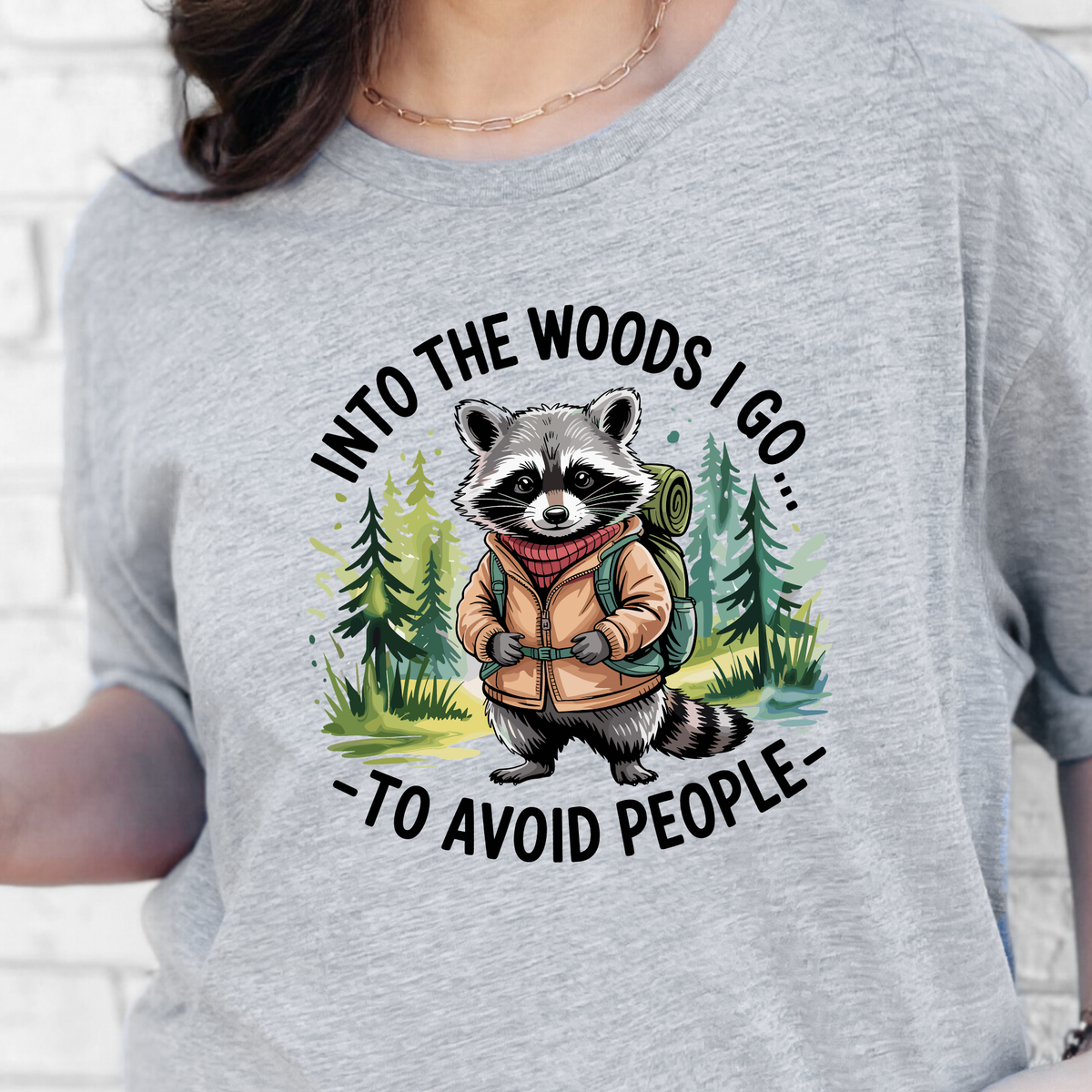 Into the Woods Graphic Tee - Grey