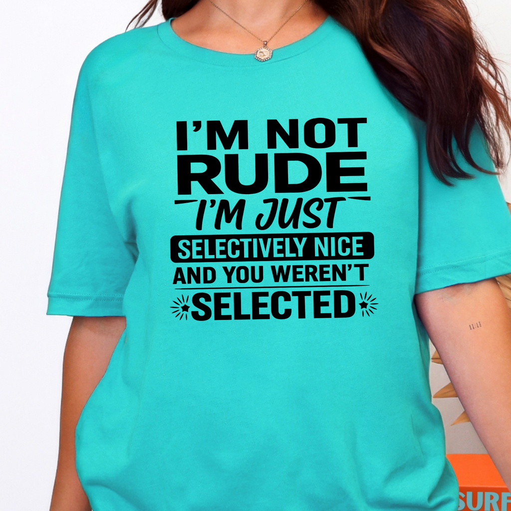 Selectively Nice Graphic Tee - Heather Sea Green