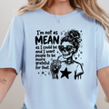 I'm not as Mean Graphic Tee - Baby Blue