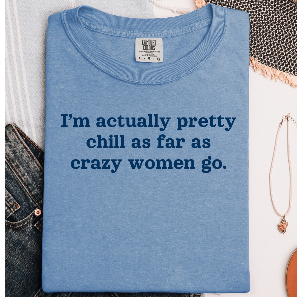 Sarcastic Sayings Collection Graphic Tee - Blue Jean