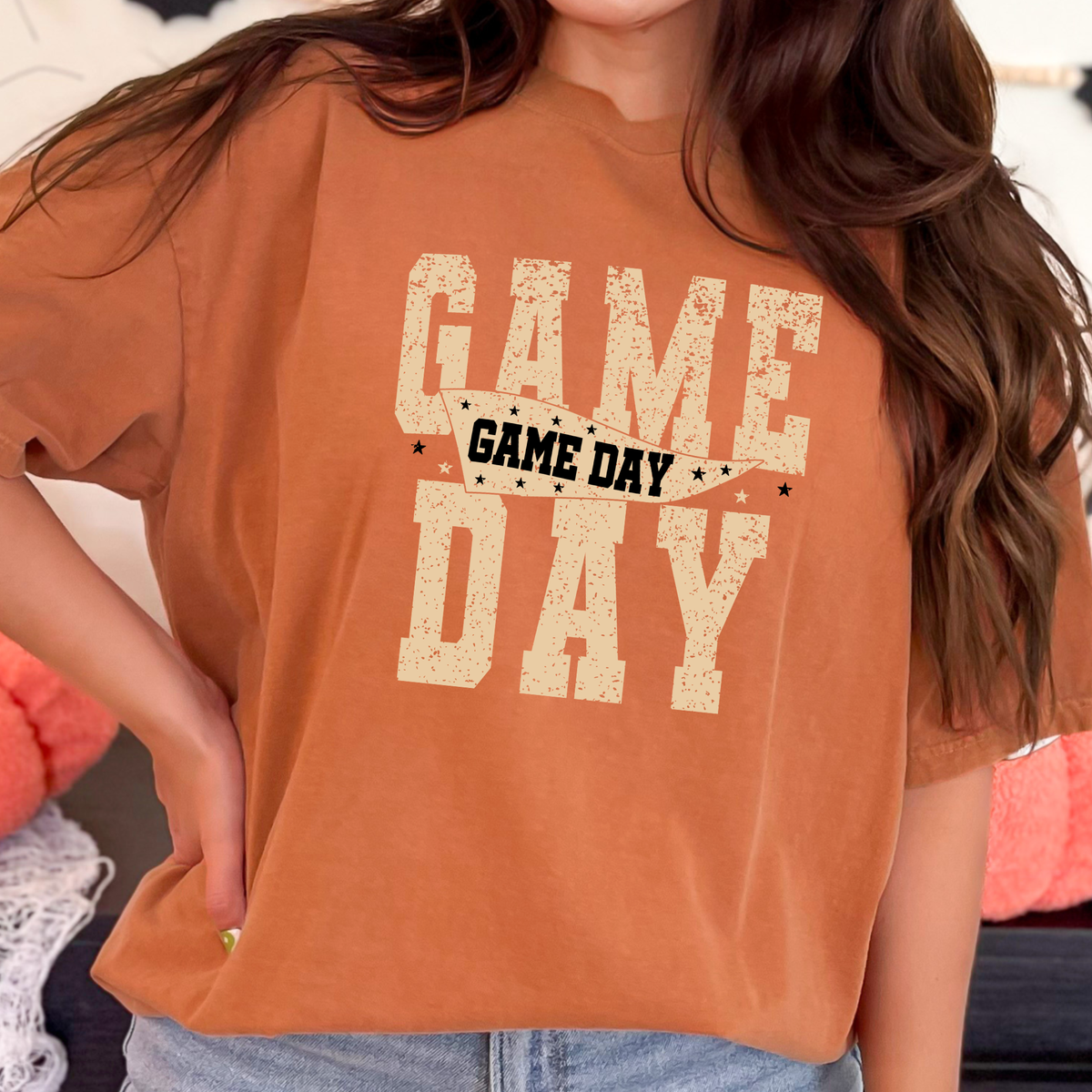 Preppy Game Day Graphic Tee - Yam
