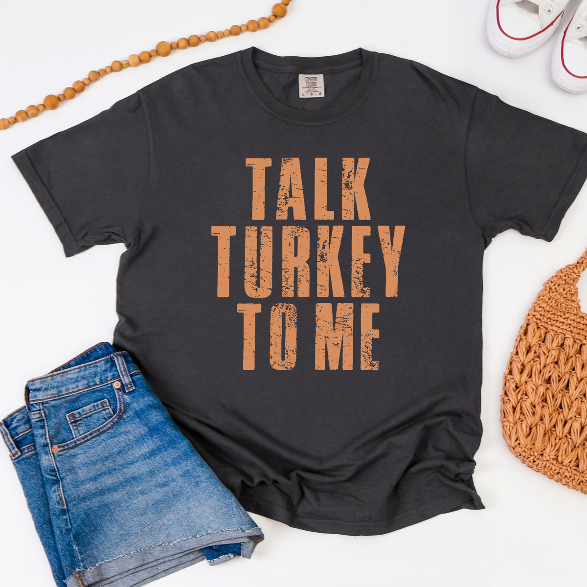 Thanksgiving Funny Bundle Graphic Tee - Graphite