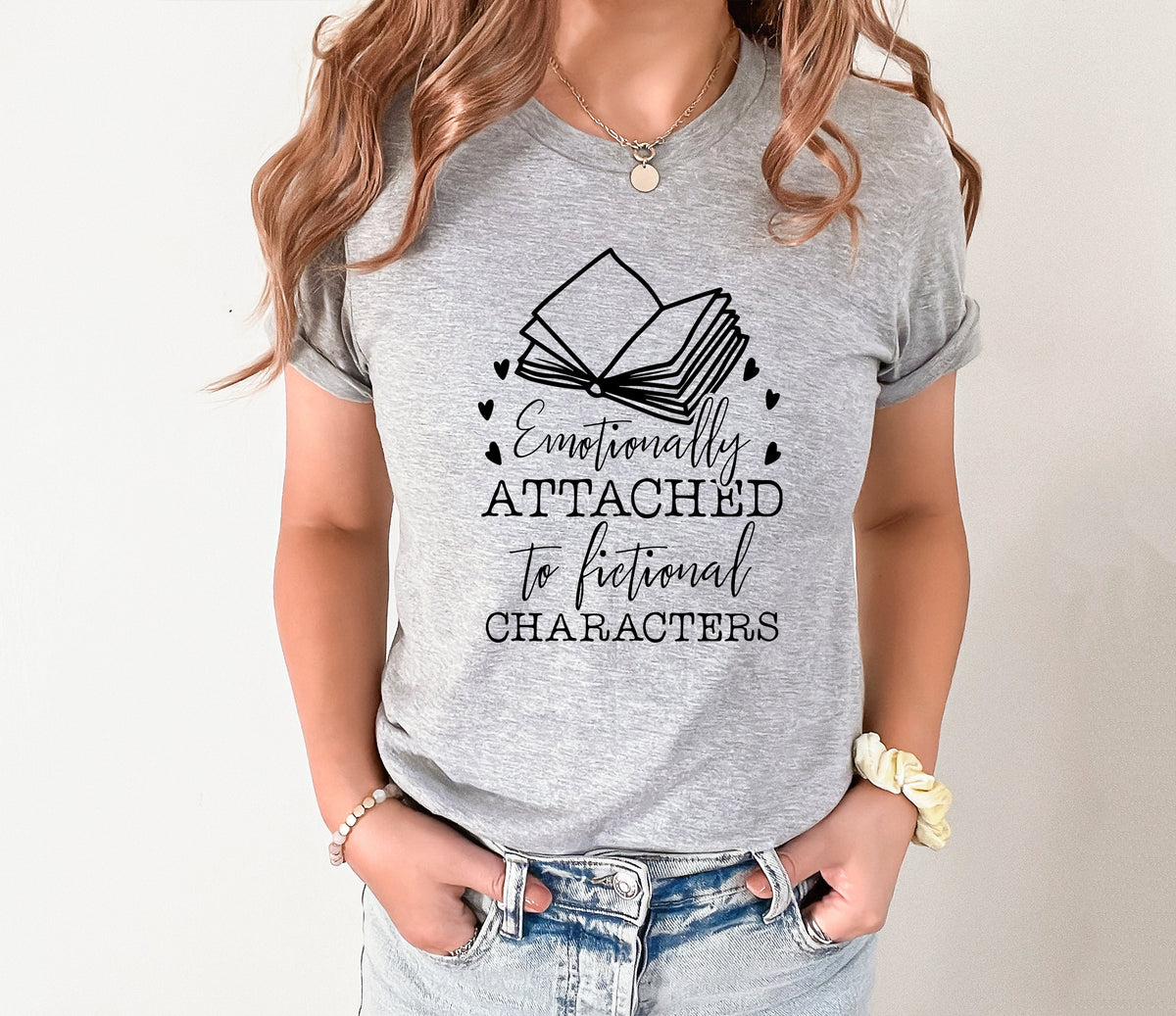 Emotionally Attached Graphic Tee - Grey